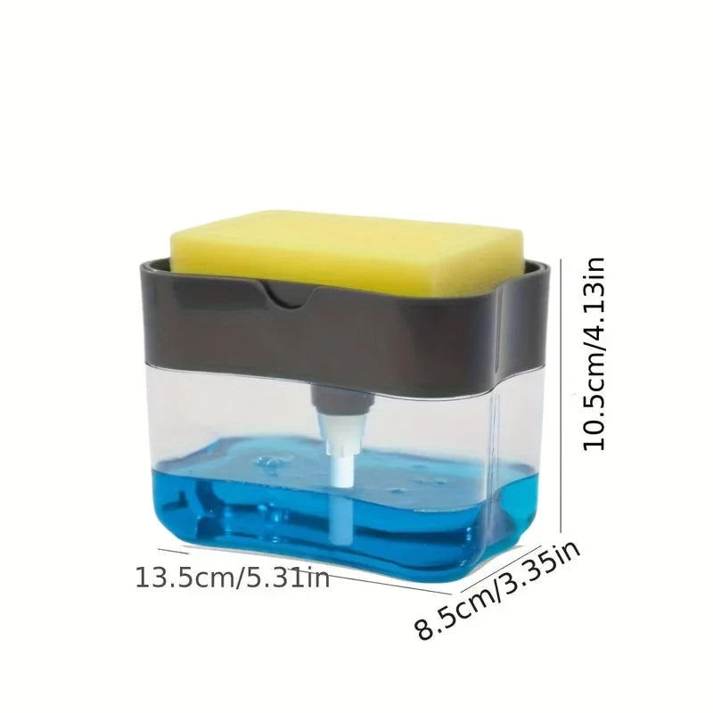 Dispensador Automático de Jabón con Esponja