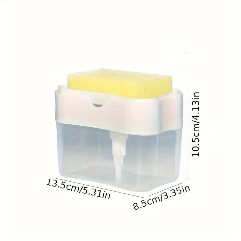 Dispensador Automático de Jabón con Esponja