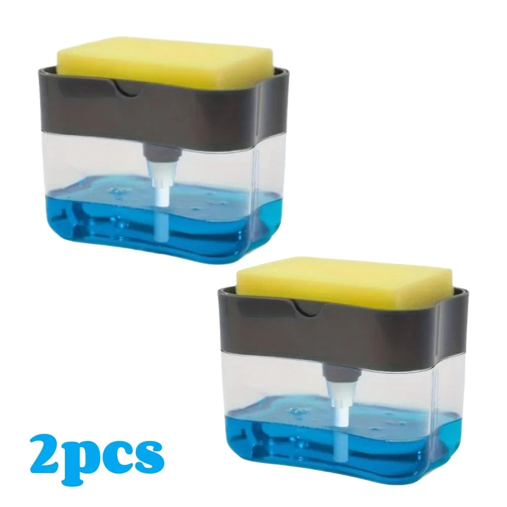 Dispensador Automático de Jabón con Esponja