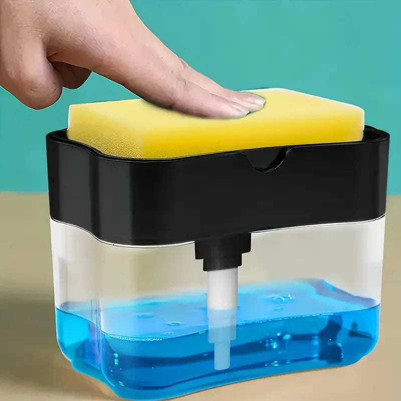 Dispensador Automático de Jabón con Esponja